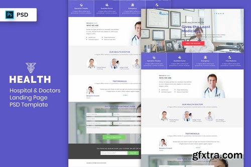 Hospital & Doctors - Landing Page PSD Template-02