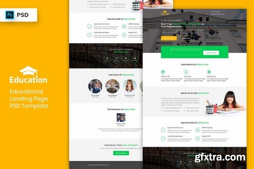 Educational - Landing Page PSD Template-03