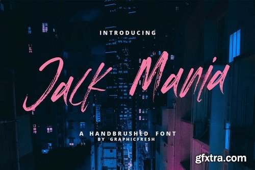 CM - The JACK MANIA Brush Font 3900175