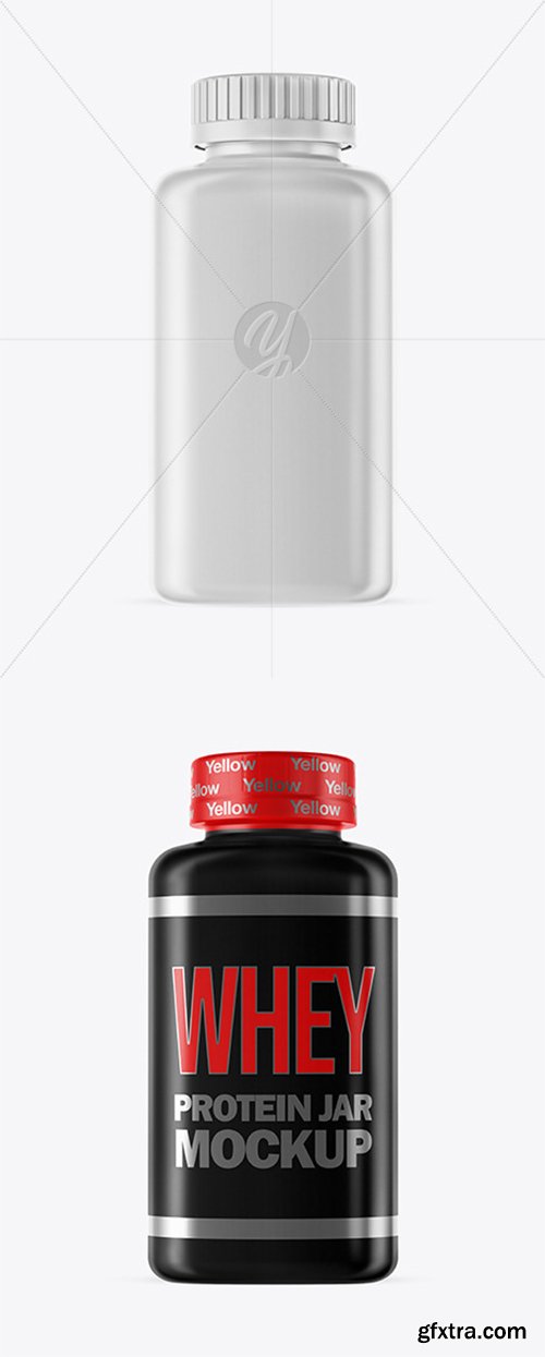 Matte Plastic Jar Mockup 45182