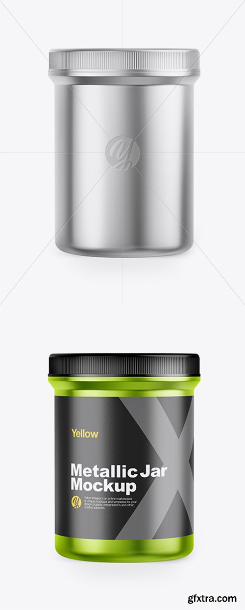 Metallic Jar Mockup 45205