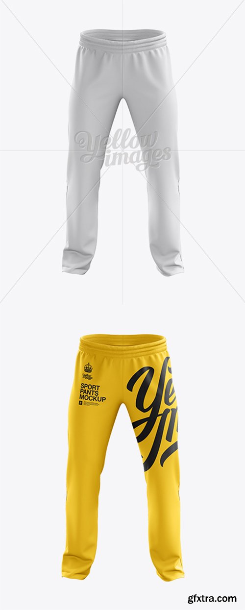 Sport Pants Mockup - Front View 11592