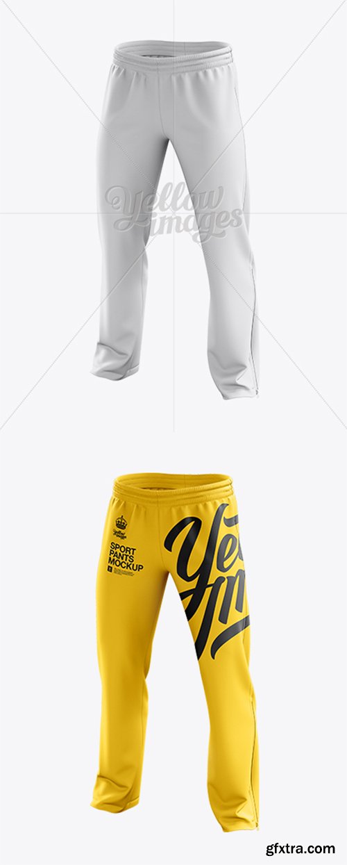 Download Sport Pants Mockup - Halfside View 11594 » GFxtra