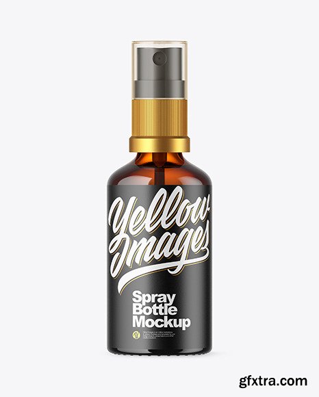 Amber Spray Bottle Mockup 45629