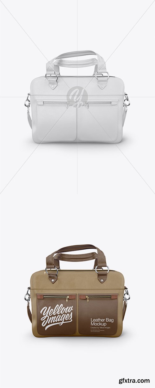 Leather Bag Mockup - Front View 20440