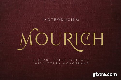 CreativeMarket - Mourich Elegant Font | With Extra 3689298