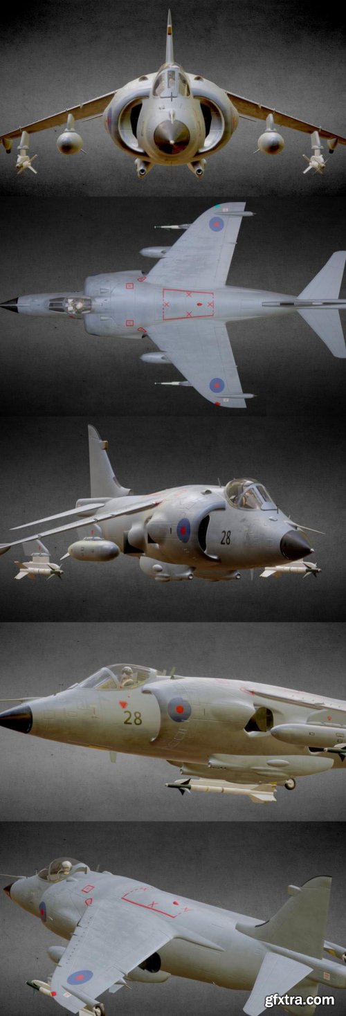 Sea Harrier FRS.1 – 3D Model