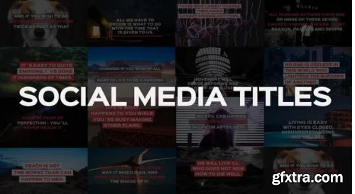 Social Media Titles - After Effects 242451