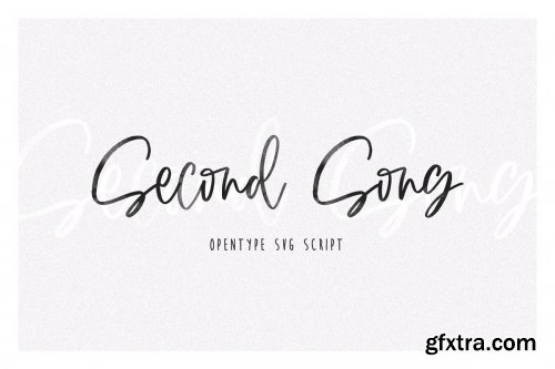 CreativeMarket - SECOND SONG SVG 3824278