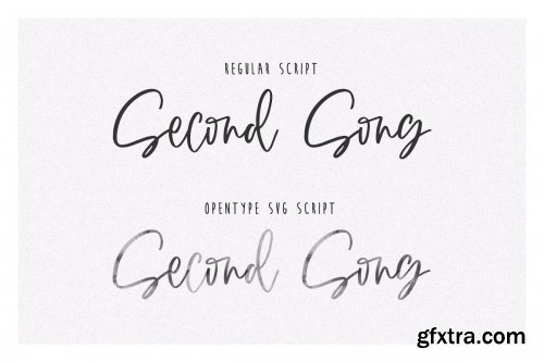 CreativeMarket - SECOND SONG SVG 3824278