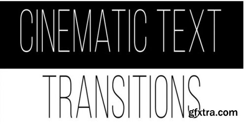 Cinematic Text Transitions - After Effects 239125