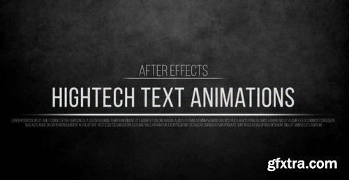 Hightech Text Animations - After Effects 236709