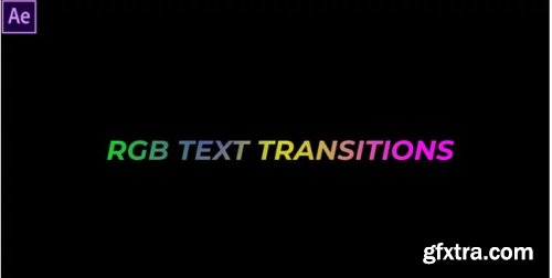 RGB Text Transitions Presets - After Effects 241781