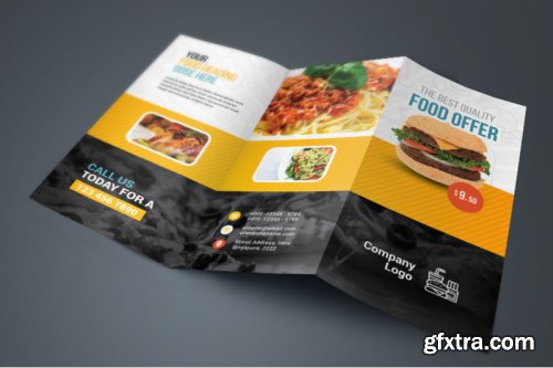 Food And Restaurant Trifold Brochure