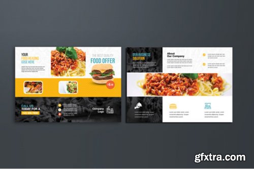 Food And Restaurant Trifold Brochure