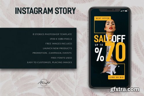 CreativeMarket - Fashion Instagram Stories Template 3829057