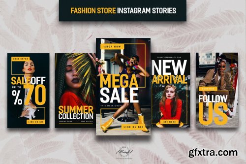 CreativeMarket - Fashion Instagram Stories Template 3829057