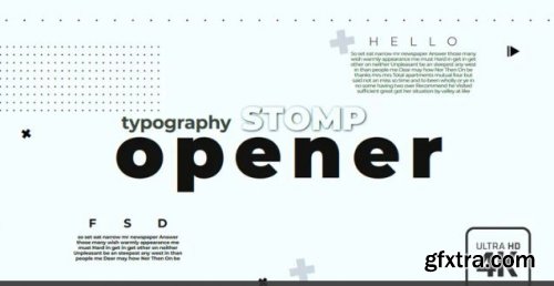 Typography Stomp Opener 244520