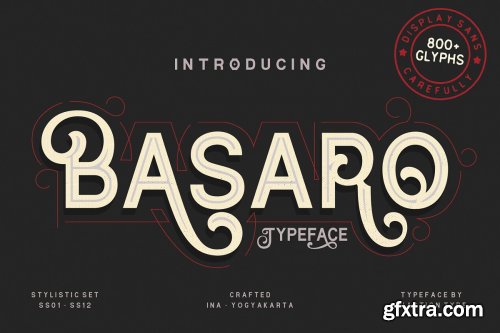 CreativeMarket - Basaro - Display Typeface 3824189