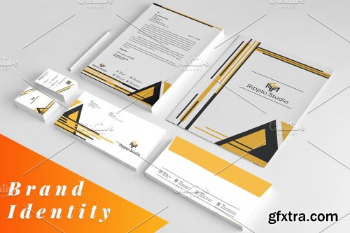 CreativeMarket - Brand Identity Stationery Template 3811855