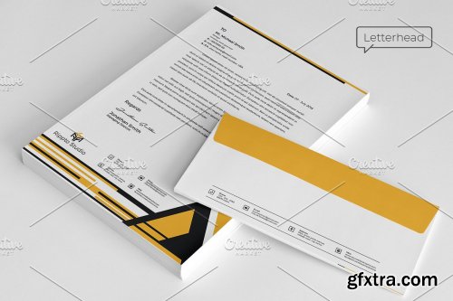 CreativeMarket - Brand Identity Stationery Template 3811855