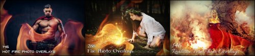 580+ Fire Photo Overlays Pack