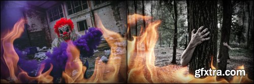 580+ Fire Photo Overlays Pack