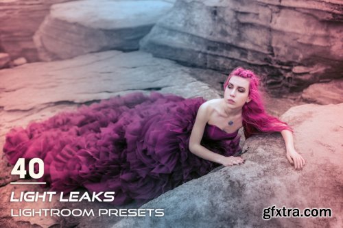 CreativeMarket - 40 Light Leaks Lightroom Presets 3841325