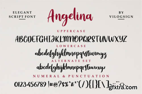 Angelina // Playful Script Font