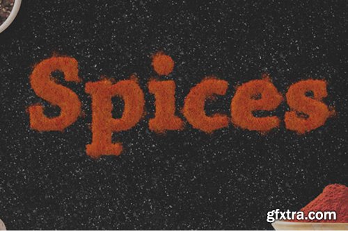 Food Text Effect Photoshop Action