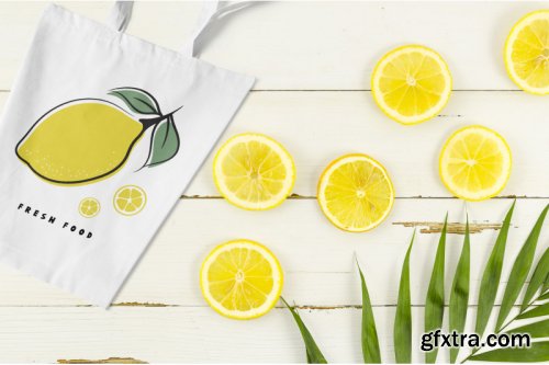 CreativeMarket - Summer Font and Lemons Pack 3855066