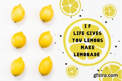 CreativeMarket - Summer Font and Lemons Pack 3855066