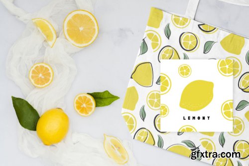 CreativeMarket - Summer Font and Lemons Pack 3855066