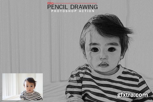 Pro Pencil Drawing Photoshop Actions