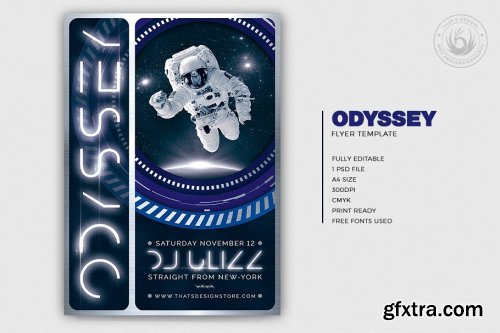 CreativeMarket - Odyssey Flyer Template V2 3855101