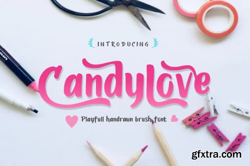 CreativeMarket - Candylove Playfull brushwritten font 3859430