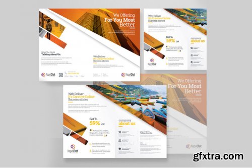 Corporate Business Bifold Brochure