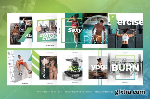 CreativeMarket - Fitness & Gym instagram pack 3.0 3852812