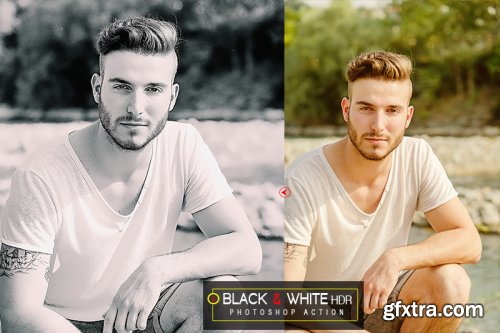 5 Black & White HDR Photoshop Actions