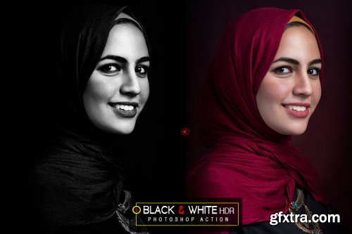 5 Black & White HDR Photoshop Actions