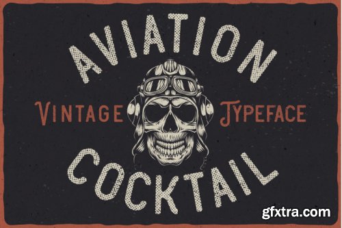 Aviation Cocktail Font + BONUS