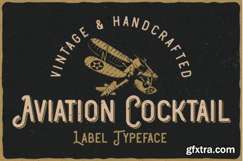 Aviation Cocktail Font + BONUS