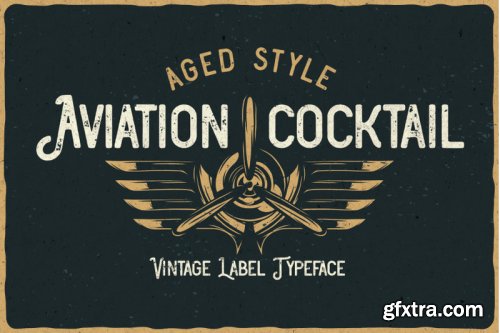 Aviation Cocktail Font + BONUS