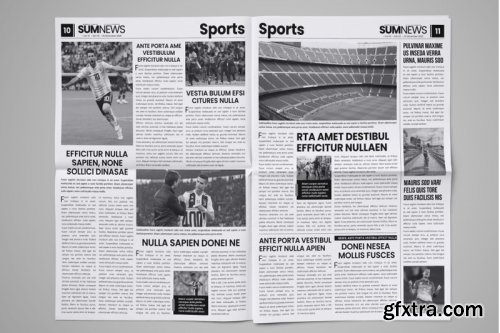 CreativeMarket - 16 Page Newspaper Design v4 3859348