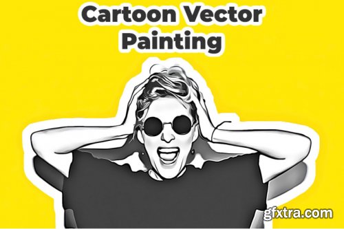 Cartoon Vector Painting PS Action