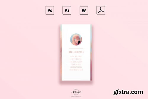 CreativeMarket - Flamingo Bussiness Card Template 3856601