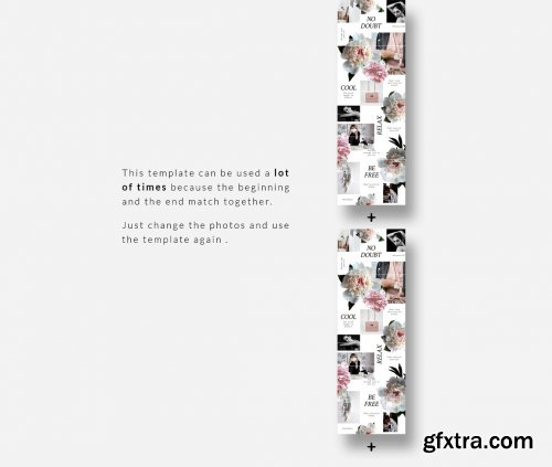 CreativeMarket - Instagram PUZZLE template - Peonies 3855110