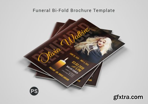 Funeral Bi-fold Brochure Template