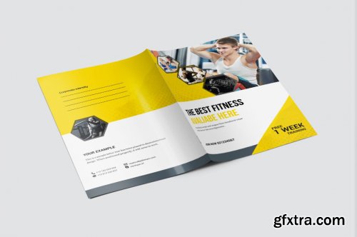 Gym And Fitness Presentation Folder