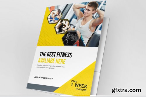 Gym And Fitness Presentation Folder